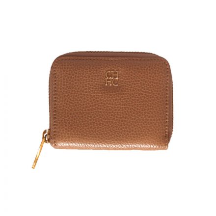 Carolina Herrera Zipped Brown Wallet